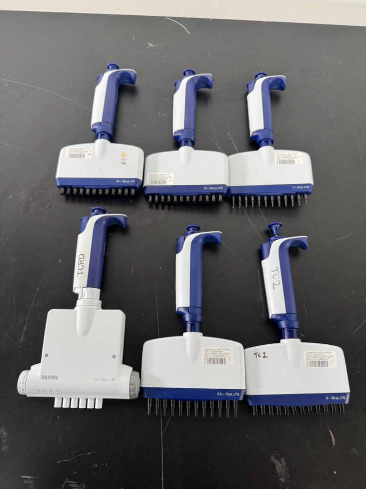 Image of Rainin Pipet-Lite XLS Multichannel Pipettes - Quantity 6